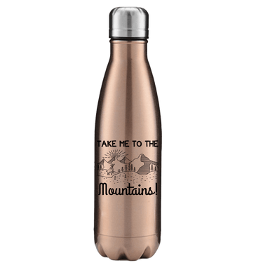 Hiking Take Me To The Mountains Stainless Steel Water Bottle
